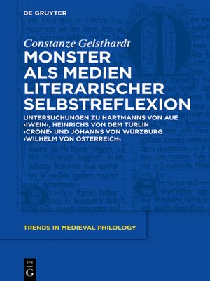 cover image of Monster als Medien literarischer Selbstreflexion